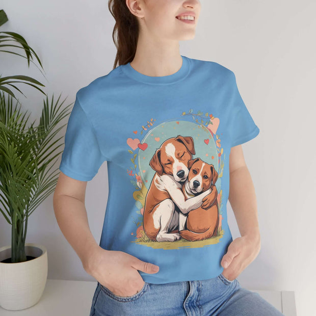 Cute Dog Love Short Sleeve Tee
