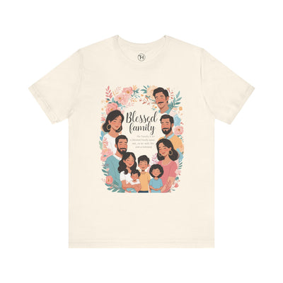 Blessed Family Unisex Jersey Short Sleeve Tee | Family Reunion - Hover View