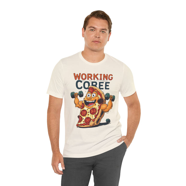 Pizza Workout Tee - Funny Slice Gym Shirt, Fitness Apparel, Pizza Lover Gift, Quirky Humor T-Shirt, Unisex Workout Wear