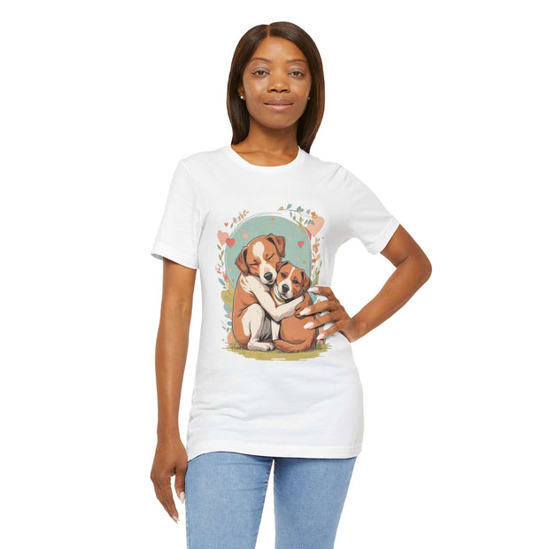 Cute Dog Love Short Sleeve Tee