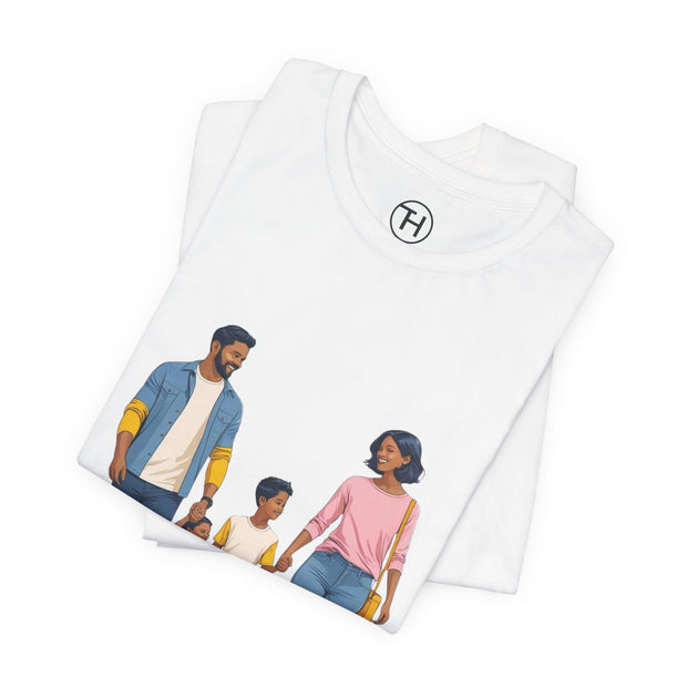 Family Walk Unisex Tee - Casual Summer Shirt for Parents