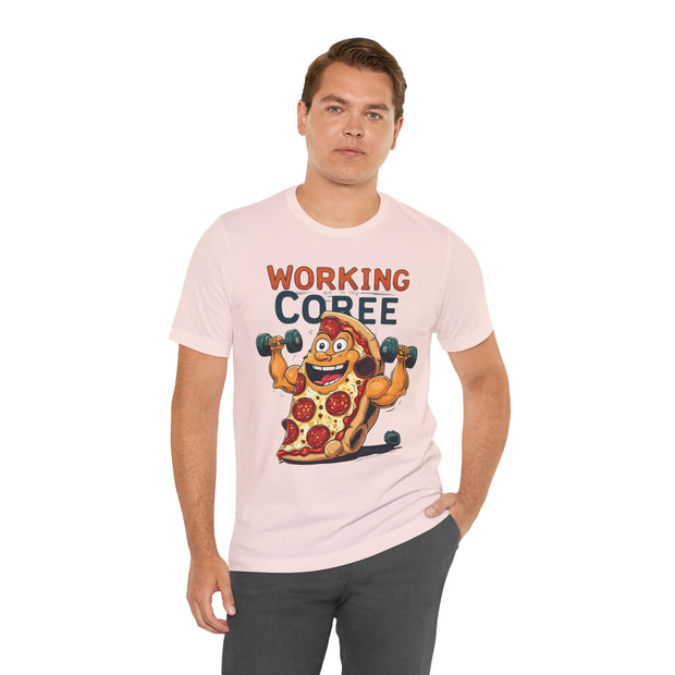 Pizza Workout Tee - Funny Slice Gym Shirt, Fitness Apparel, Pizza Lover Gift, Quirky Humor T-Shirt, Unisex Workout Wear