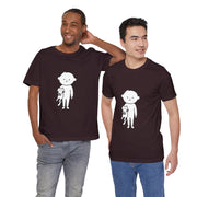 Cute Pet Lover Tee, Cat and Child Design, Gift for Animal Lovers, Casual Wear, Birthday Gift, Fun Graphic Tee