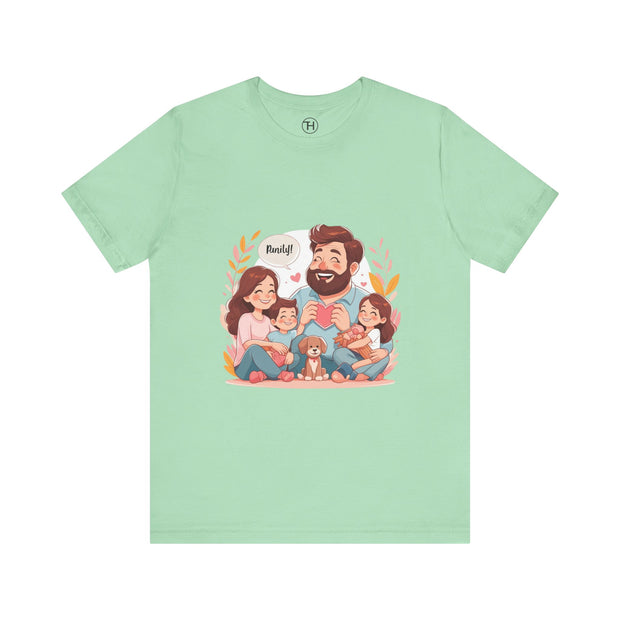 Family Love Unisex Jersey Tee - Father's Day and Mother's Day Gift Shirt