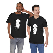 Cute Pet Lover Tee, Cat and Child Design, Gift for Animal Lovers, Casual Wear, Birthday Gift, Fun Graphic Tee