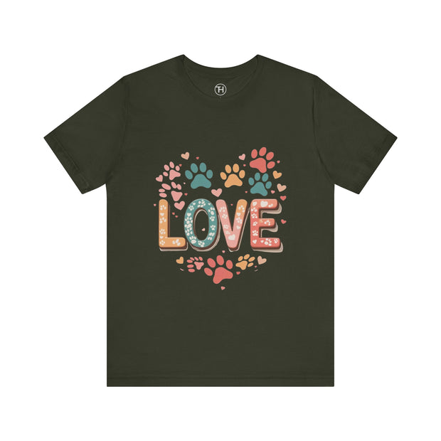 Love Paw Print Tee