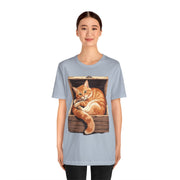 Whimsical Cat Graphic Tee for Cat Lovers