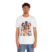 Family Portrait Tee with Dogs