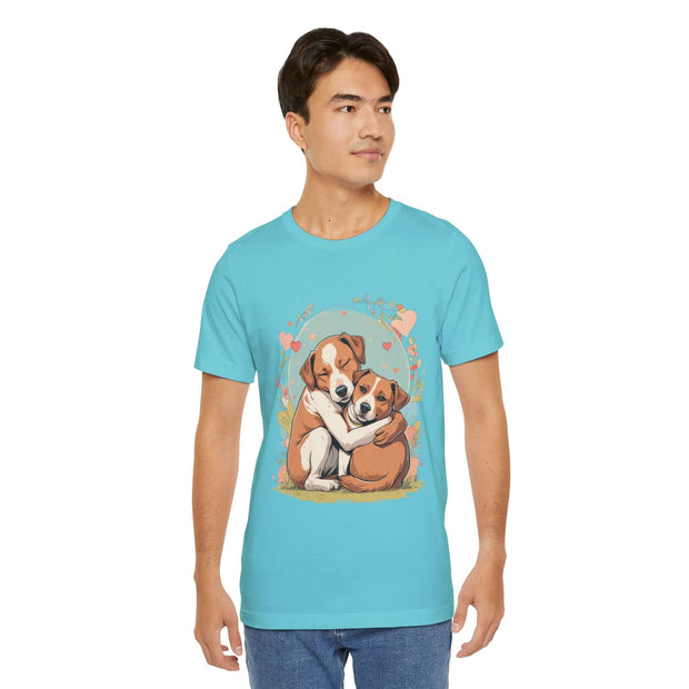 Cute Dog Love Short Sleeve Tee