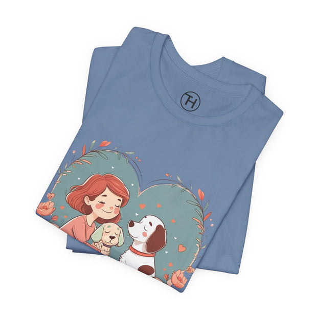 Cute Dog Lover Tee - "Love Is a Four-Legged Word"