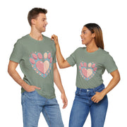 Animal Lover Heart Paw Print Tee