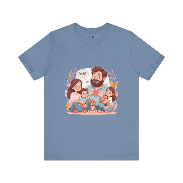 Family Love Unisex Jersey Tee - Father's Day and Mother's Day Gift Shirt