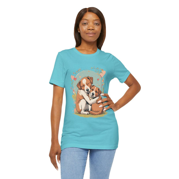 Cute Dog Love Short Sleeve Tee