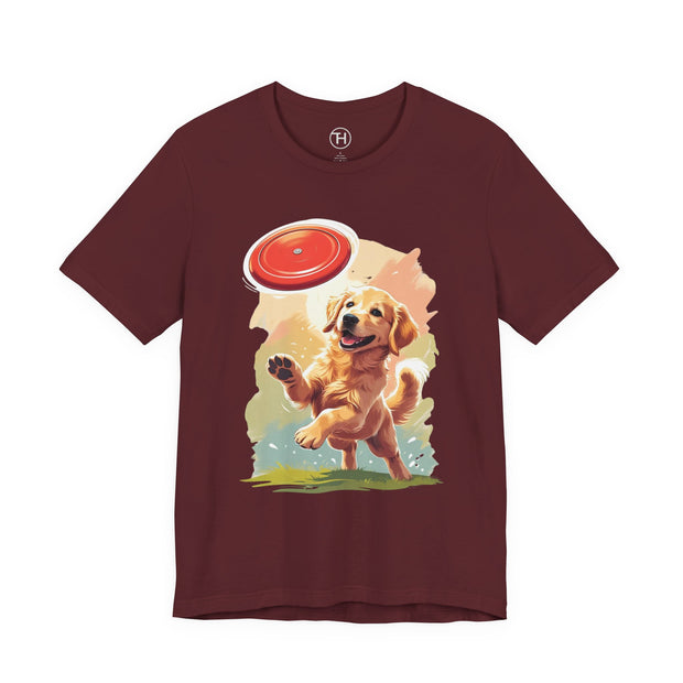 Golden Retriever Frisbee Tee