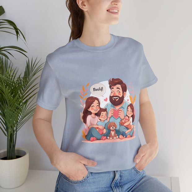Family Love Unisex Jersey Tee - Father's Day and Mother's Day Gift Shirt