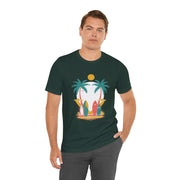 Tropical Surf Tee, Beach Vibes Shirt, Summer Fun Top, Surfing Apparel, Vacation T-Shirt