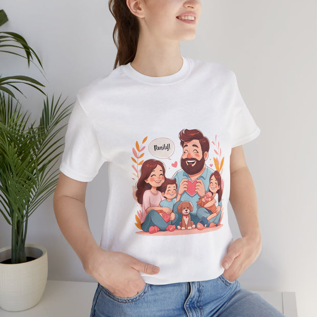 Family Love Unisex Jersey Tee - Father's Day and Mother's Day Gift Shirt