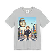 City Commute Unisex Tee, Stylish Graphic Tee, Casual Wear, Gift for Him/Her, Coffee Lover Shirt