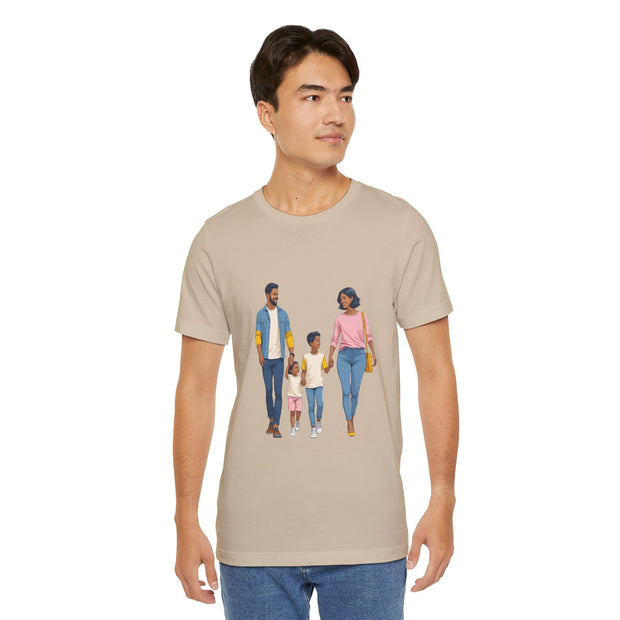 Family Walk Unisex Tee - Casual Summer Shirt for Parents