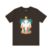 Tropical Surf Tee, Beach Vibes Shirt, Summer Fun Top, Surfing Apparel, Vacation T-Shirt