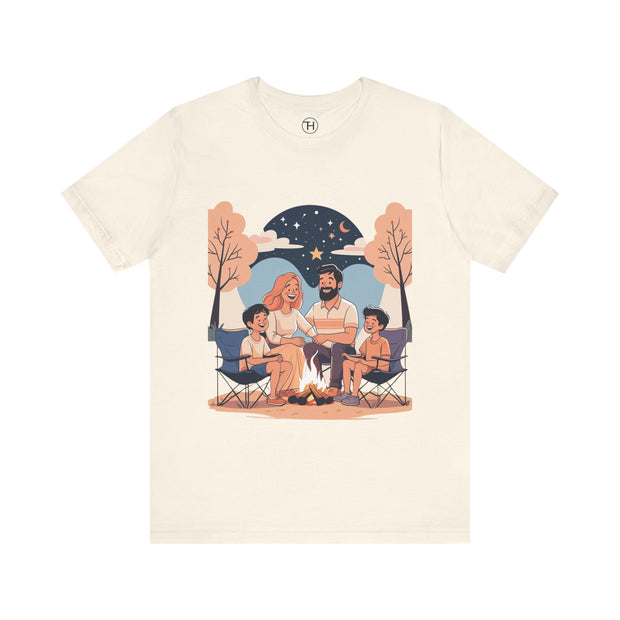 Cozy Family Campfire Tee – Perfect for Camping Trips