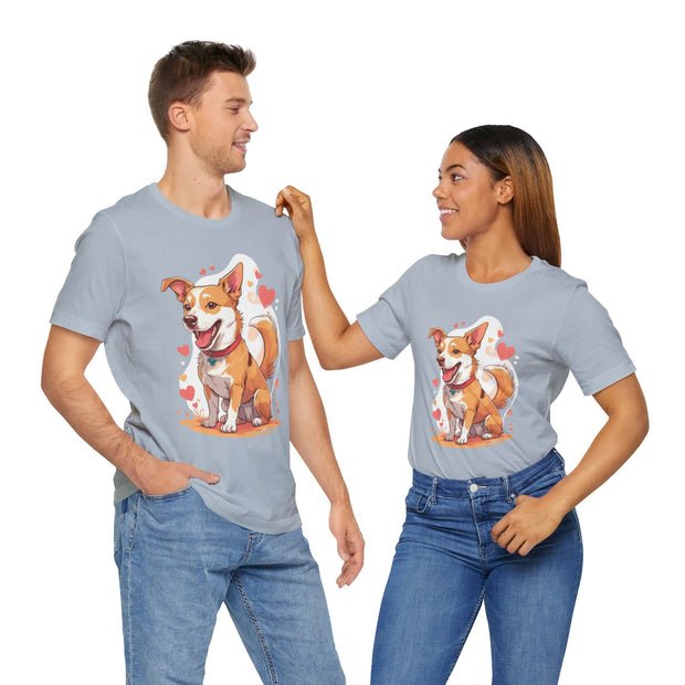 Cute Dog Love Unisex Tee