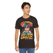 Just a Bum Chillin' in the Sun Unisex Tee, Summer Vibe T-Shirt, Beachwear, Funny Tee, Gift for Him/Her