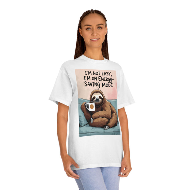 Funny Sloth Unisex Classic Tee, Perfect for Relaxation, Gift for Friends, Casual Wear, Lazy Day Humor, Comfy Everyday Shirt