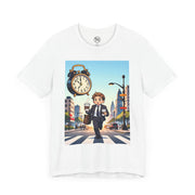 City Commute Unisex Tee, Stylish Graphic Tee, Casual Wear, Gift for Him/Her, Coffee Lover Shirt